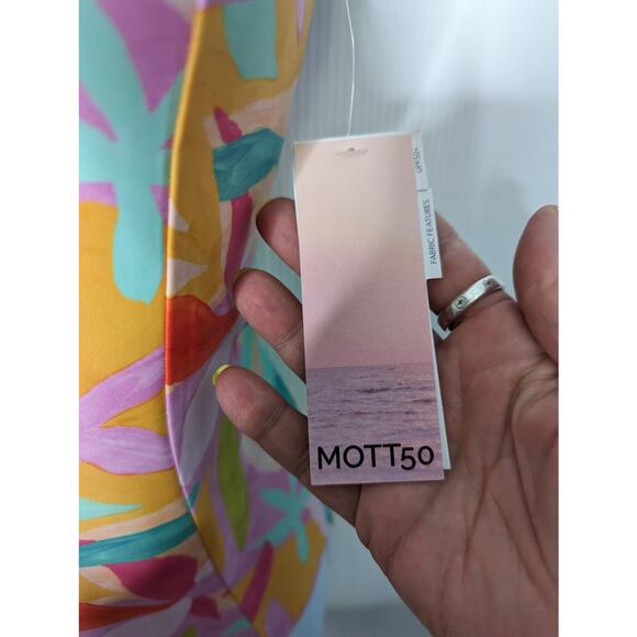 Mott 50 Michaela Sleeveless One Piece Swimsuit Brushed Flora Size S NWT - Picture 8 of 12